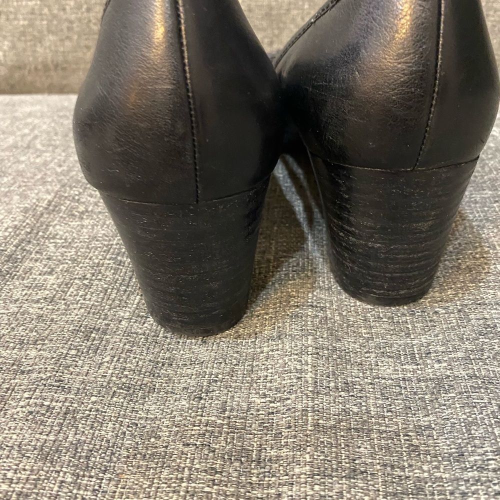 Coach Elizabeth Pumps Heels Black Leather Shoes Women’s Size 9 - Picture 5 of 11